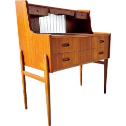 Danish Mid Century Modern Cabinet or Secretary Desk Vanity