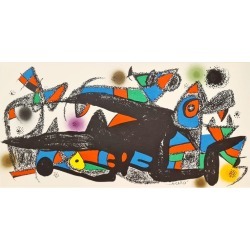 Joan Miro, Miro Sculptor, Denmark, Original Lithograph found on Bargain Bro from Chairish for USD $341.24