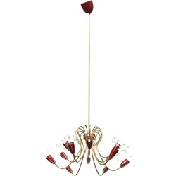 Mid-Century Brass and Crystal Chandelier with 12 Arms by Emil Stejnar for Rupert Nikoll, 1950s found on Bargain Bro Philippines from Chairish for $1122.00