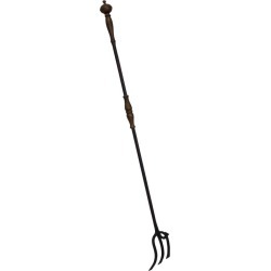 Large Wrought and Forged Fireplace Trident