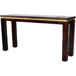 Italian Goatskin Tobacco Console Table by Aldo Tura, 1970s found on Bargain Bro Philippines from Chairish for $2024.00