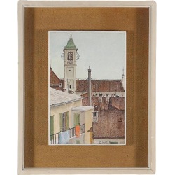 Giovanni Rossi, Fresco, Oil on Canvas, Framed found on Bargain Bro Philippines from Chairish for $274.00