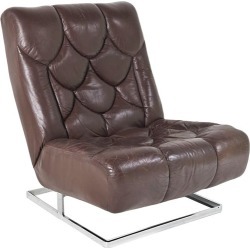 Mid-Century Tetrad Nucleus Lounge Chair in Brown Leather, 1970s