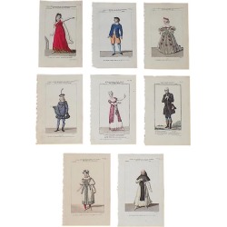 Antique 19th Century French Theatrical Engravings-Set of 8 found on Bargain Bro Philippines from Chairish for $215.00