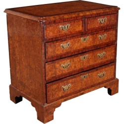 19th Century George II Style Burl Wood and Banded Mahogany Chest of Drawers found on Bargain Bro Philippines from Chairish for $4950.00