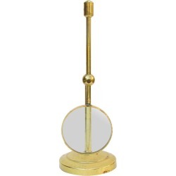Vintage Brass Swivel Magnifying Glass With Integral Stand