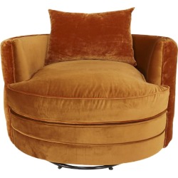 Large Velvet Swivel Chair found on Bargain Bro Philippines from Chairish for $1252.00