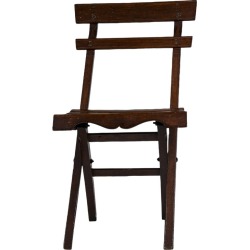 Italy Folding Wooden Slat Chair found on Bargain Bro Philippines from Chairish for $263.00