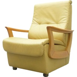 Mid-Century Leather Armchair, 1970s found on Bargain Bro Philippines from Chairish for $284.00