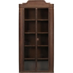 Industrial Steel French Shop or Curio Cabinet With Curved Corners found on Bargain Bro from Chairish for USD $3,648.00