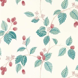 Rubus Raspberry Wallpaper - Sample found on Bargain Bro from Chairish for $1.00