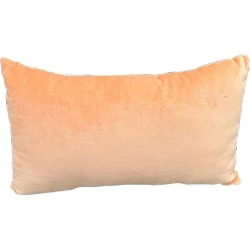 1970s Tangerine Velvet Oblong Pillow found on Bargain Bro from Chairish for USD $19.00