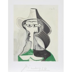 1980s "Femme au Chapeau" Lithograph After Pablo Picasso