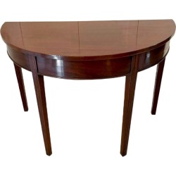 Antique George III Mahogany Half Moon Console Table found on Bargain Bro from Chairish for USD $1,003.20