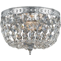 Crystorama 2 Light Swarovski Spectra Crystal Chrome Ceiling Mount, Large found on Bargain Bro from Chairish for USD $358.72