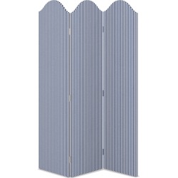 Scalloped Screen | Navy Fairfield Stripe