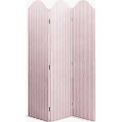 Scalloped Screen | Pink Ticking Stripe