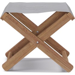 Cabana Stool | Grey Fairfield Stripe