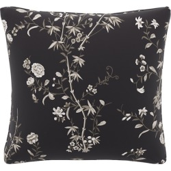 Throw Pillow | Black Bamboo Garden