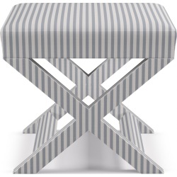 X bench | Grey Fairfield Stripe