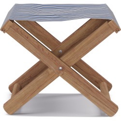 Cabana Stool | Navy Fairfield Stripe