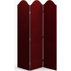 Scalloped Screen | Bordeaux Velvet