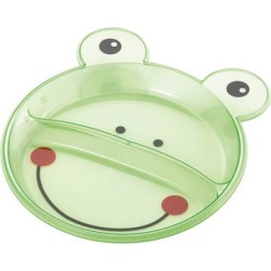 Prato Raso Com Divisórias Funny Meal (Sapo) Multikids Baby - Bb047 Bb047