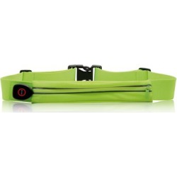 Cinta Esportiva Com Led Comporta Smartphone 5,5 Pol. Resistente À Água Tam. Único Ajustável Verde Atrio - Es089 Es089