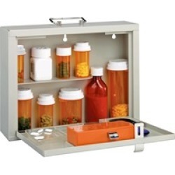 MMF Premium Steel Medication Case