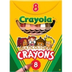 Crayola Large Regular Multicultural Crayons