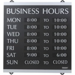 U.S. Stamp & Sign Century Business Hours Sign