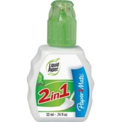 Paper Mate Liquid Paper 2-in-1 Correction Fluid