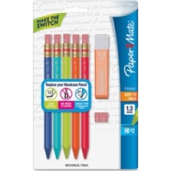 Paper Mate Triangular No.2 Mechanical Pencils Kit