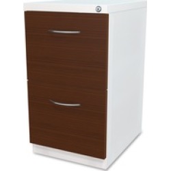 Lorell File/File Laminate Wood Mobile Pedestal
