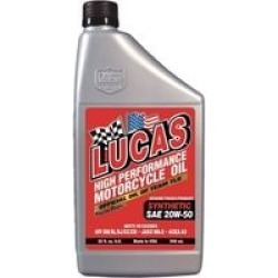 Lucas Oil Products 20W-50 Synthetic Motorcycle Engine Oil 1 Quart