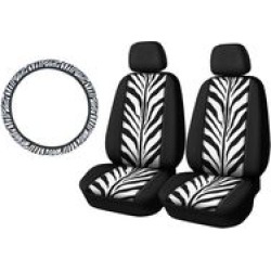 ProElite Zebra bonus pack 4 Piece Universal Seat Cover set