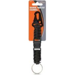 Bozeman Black Paracord Carabiner Key Chain