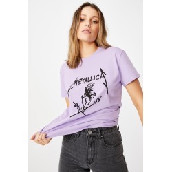 Cotton On Women - Classic Metallica T Shirt - Lcn pro metallica skull potion/purple potion