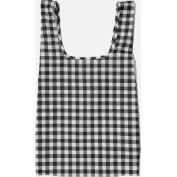 Cotton On Foundation - Foundation Recycled Foldable Shopper - Black gingham online ext