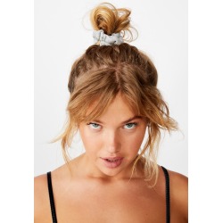 Cotton On Foundation - Foundation Factorie Mini Scrunchie 2 Pk - Black glitter