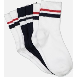 Cotton On Kids - Kids 3 Pk Fashion Crew Socks - White/navy