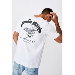 Cotton On Men - Tbar Souvenir T-Shirt - Sk8 white/noodle brain