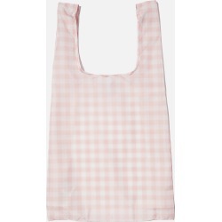 Cotton On Foundation - Foundation Recycled Foldable Shopper - Peach gingham online ext.