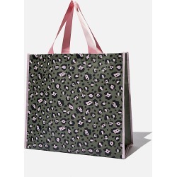 Cotton On Foundation - Recycled Large Shopper - Snow leopard