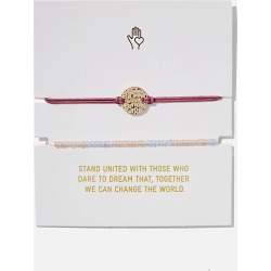 Cotton On Foundation - Foundation Charm Friendship Bracelets - Heather rose