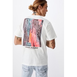 Cotton On Men - Tbar Art T-Shirt - Vintage white/far away
