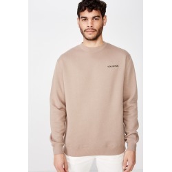 Cotton On Men - Crew Fleece 2 - Taupe/collective