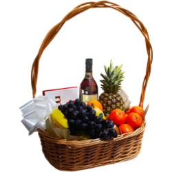 Cognac and fruits
