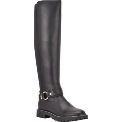 Jiola Buckled Lug Sole Riding Boot In Black At Nordstrom Rack - Black - Tommy Hilfiger Boots found on Bargain Bro Philippines from lyst.com for $60.00
