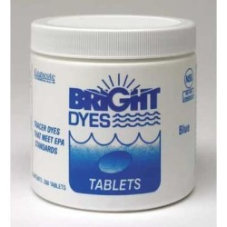 BRIGHT DYES 101105 Dye Tracer Tablet,Fl Blue,PK200